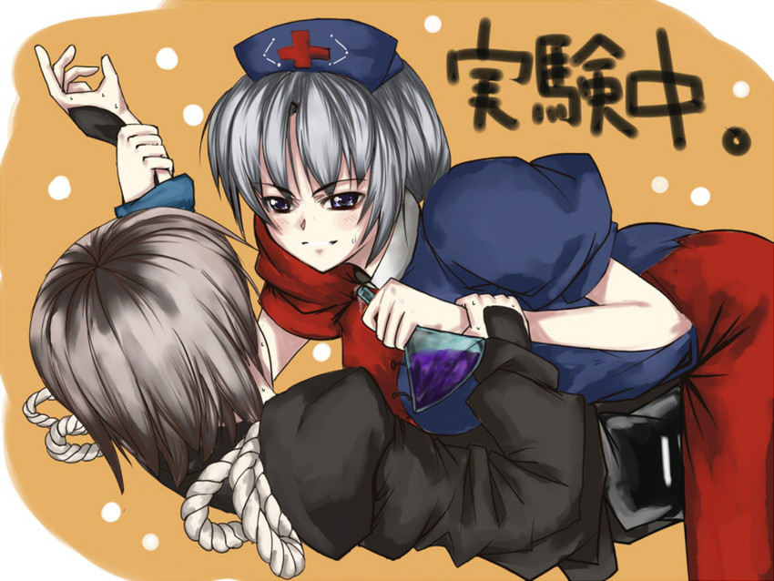yagokoro eirin and morichika rinnosuke (touhou) drawn by asakura_itaru