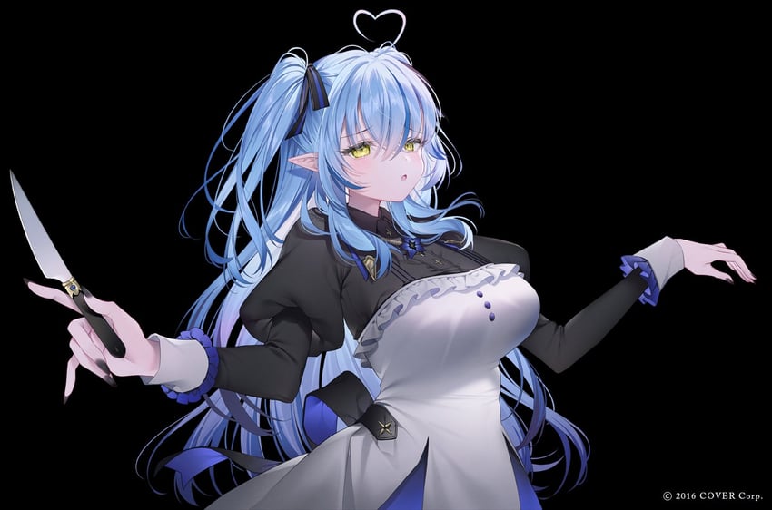 yukihana lamy (hololive and 1 more) drawn by mnimni