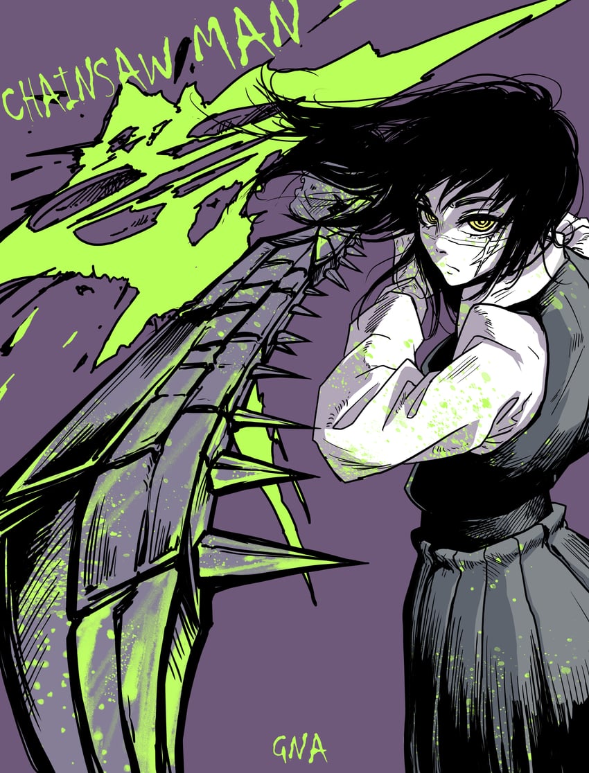 yoru and tanaka (chainsaw man) drawn by gna_(mtac8272)