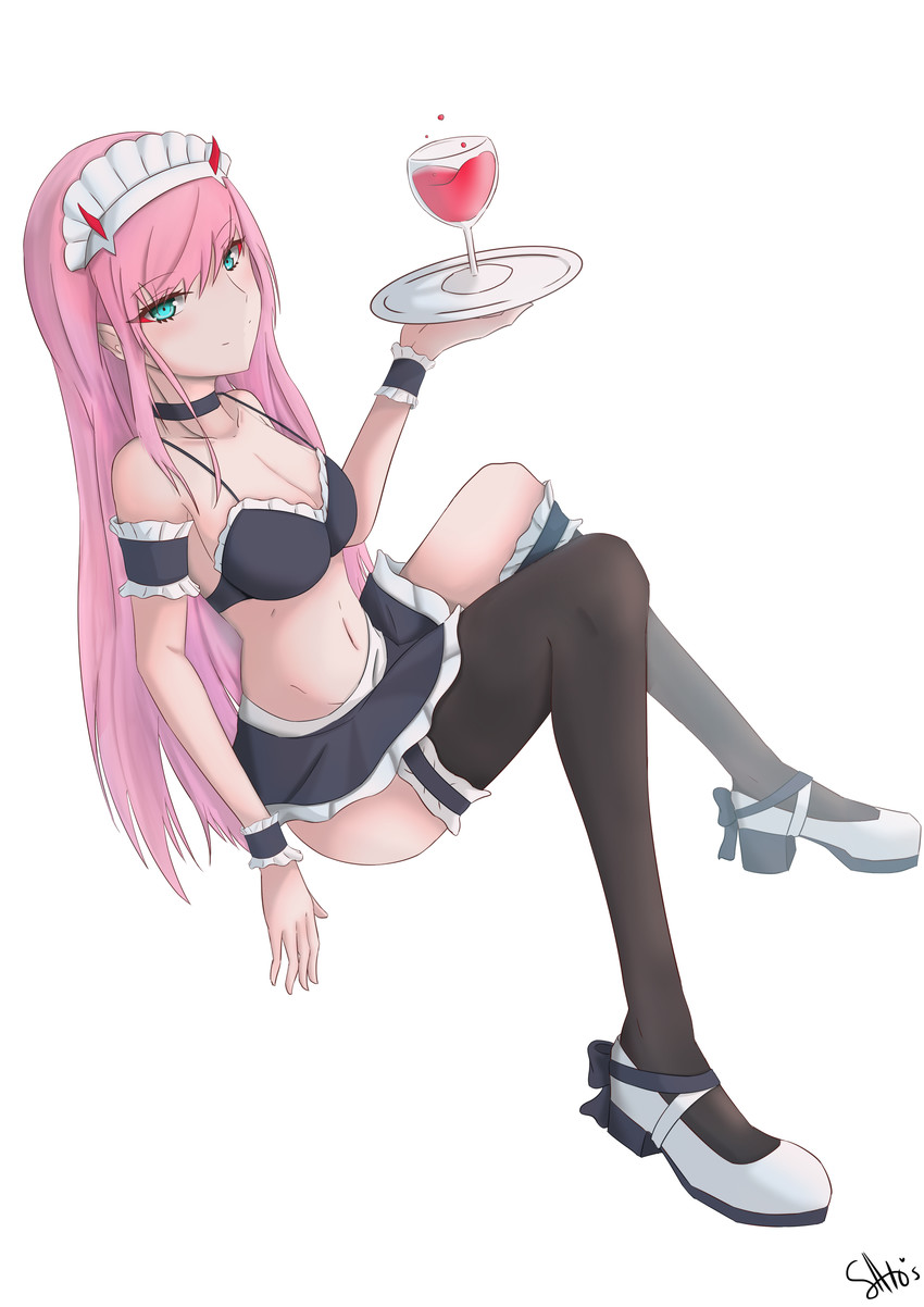 zero two (darling in the franxx) drawn by sato_art