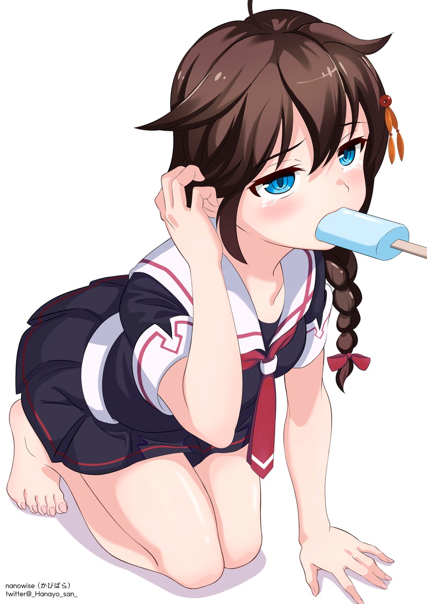 shigure and shigure kai ni (kantai collection) drawn by nanowise