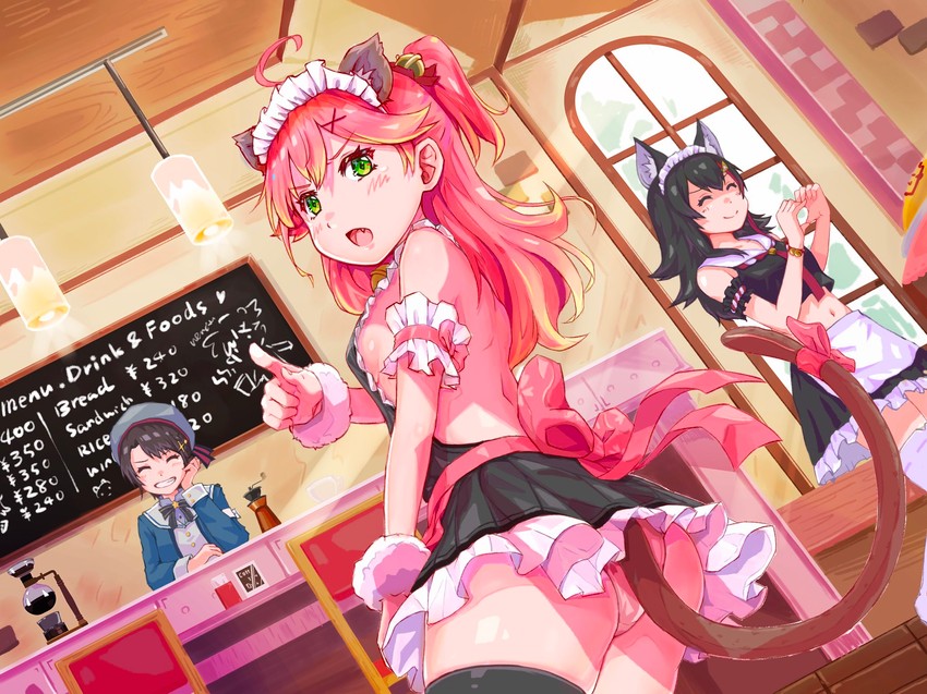 sakura miko, ookami mio, and oozora subaru (hololive) drawn by tmo-cat