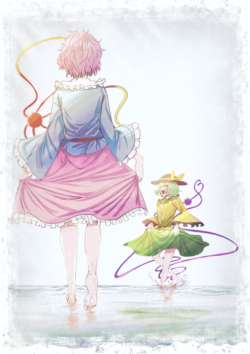komeiji koishi and komeiji satori (touhou) drawn by byoubyou99