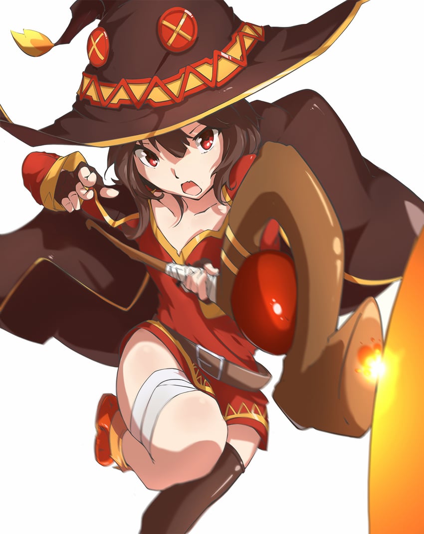 megumin (kono subarashii sekai ni shukufuku wo!) drawn by renze_l