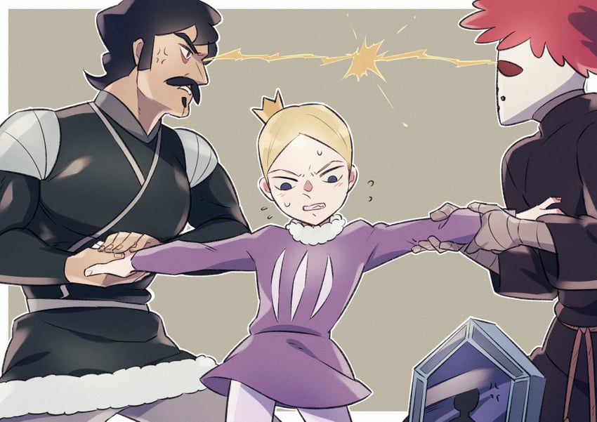 daida, bebinn, and miranjo (ousama ranking) drawn by nikomi_(nikomix)