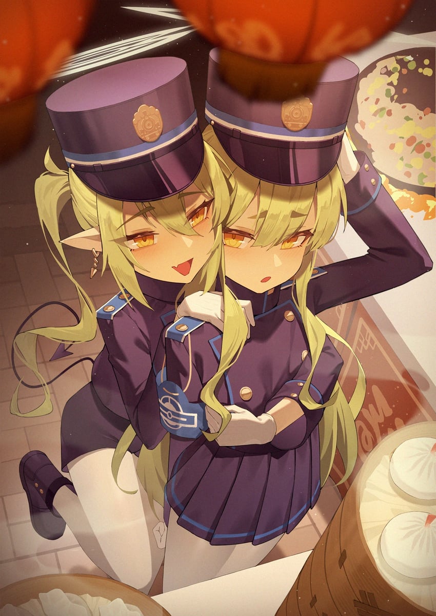 hikari and nozomi (blue archive) drawn by shi_ling_fangcheng