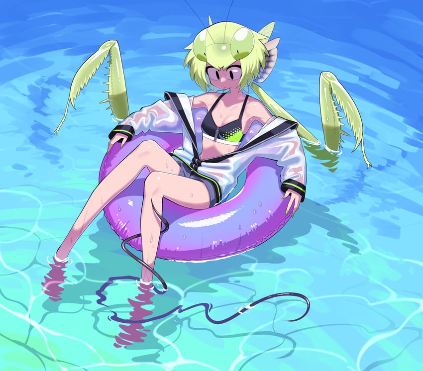 mantis akiyama (original and 1 more) drawn by evolvingmonkey