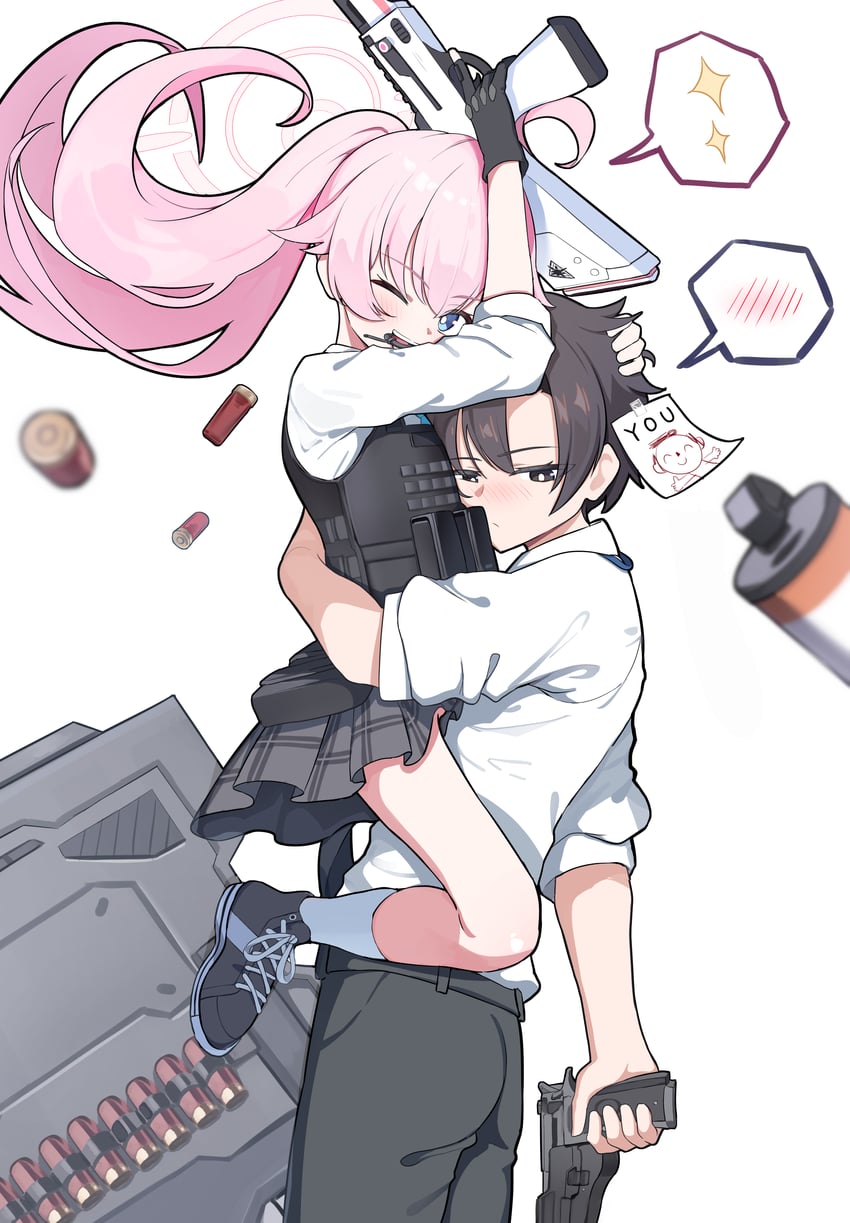 sensei, doodle sensei, and hoshino (blue archive and 1 more) drawn by gro_(lee145879)