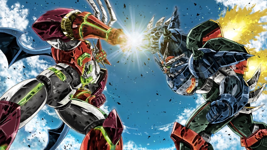 shin getter-1 and neo getter-1 (getter robo and 1 more) drawn by garimpeiro