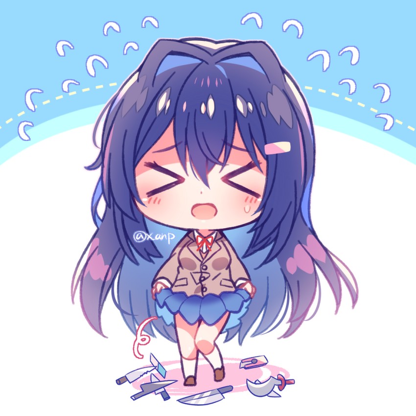 yuri (monogatari and 2 more) drawn by yuiki_yuu
