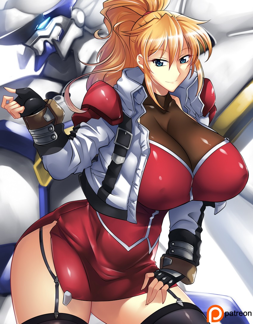 excellen browning and weissritter (super robot wars) drawn by haganef