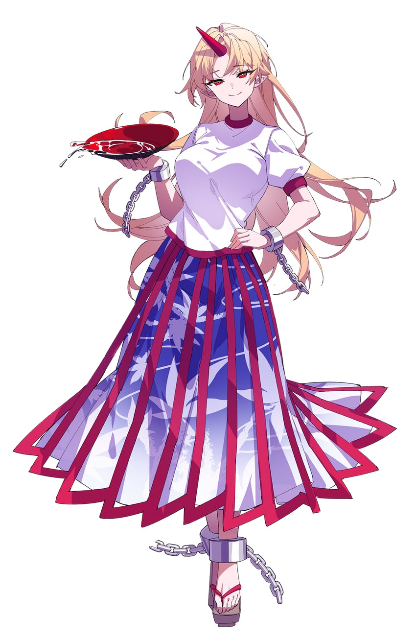 hoshiguma yuugi (touhou) drawn by ssm_(ssm82048039)