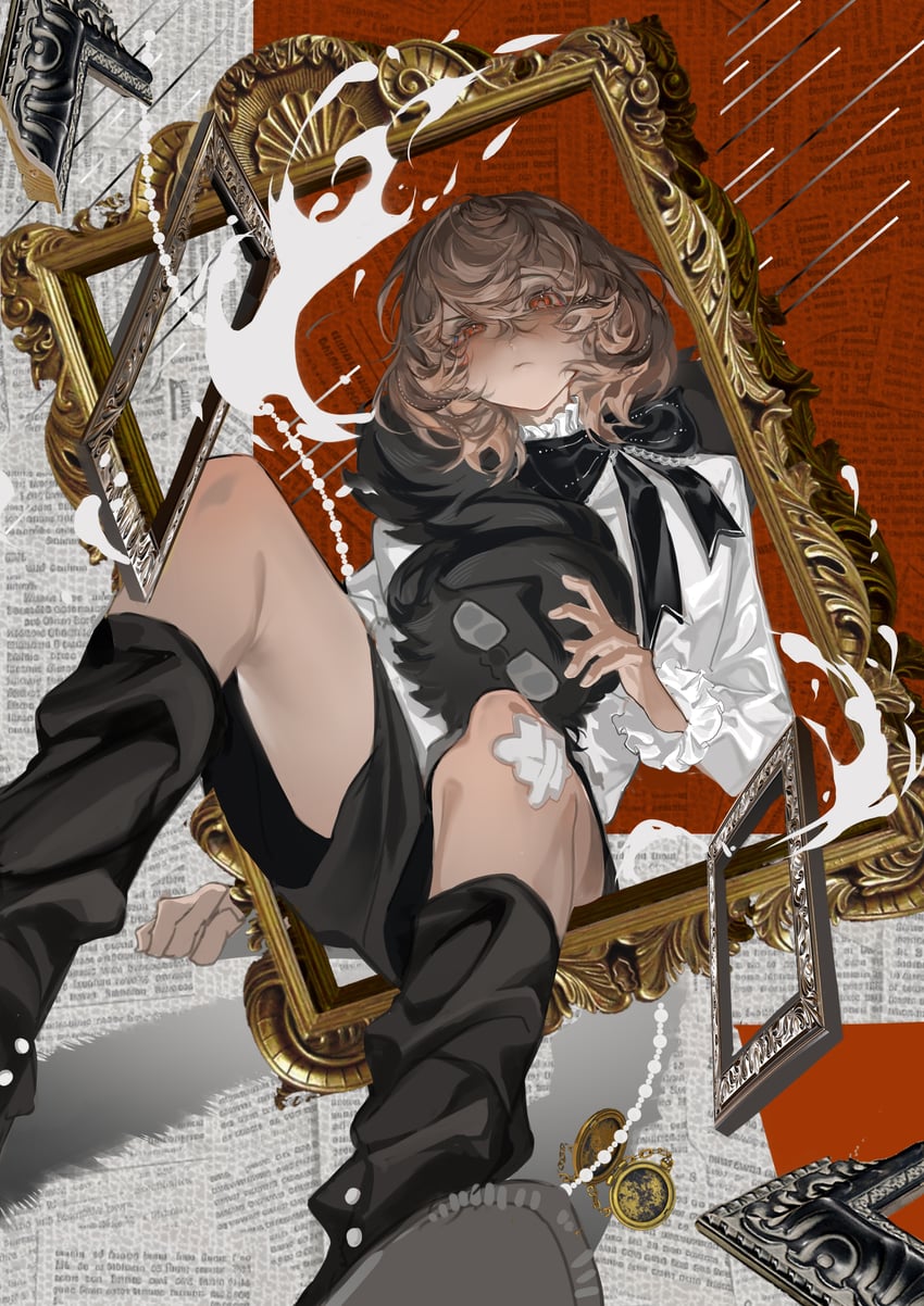 akechi gorou (persona and 1 more) drawn by baicumikuo
