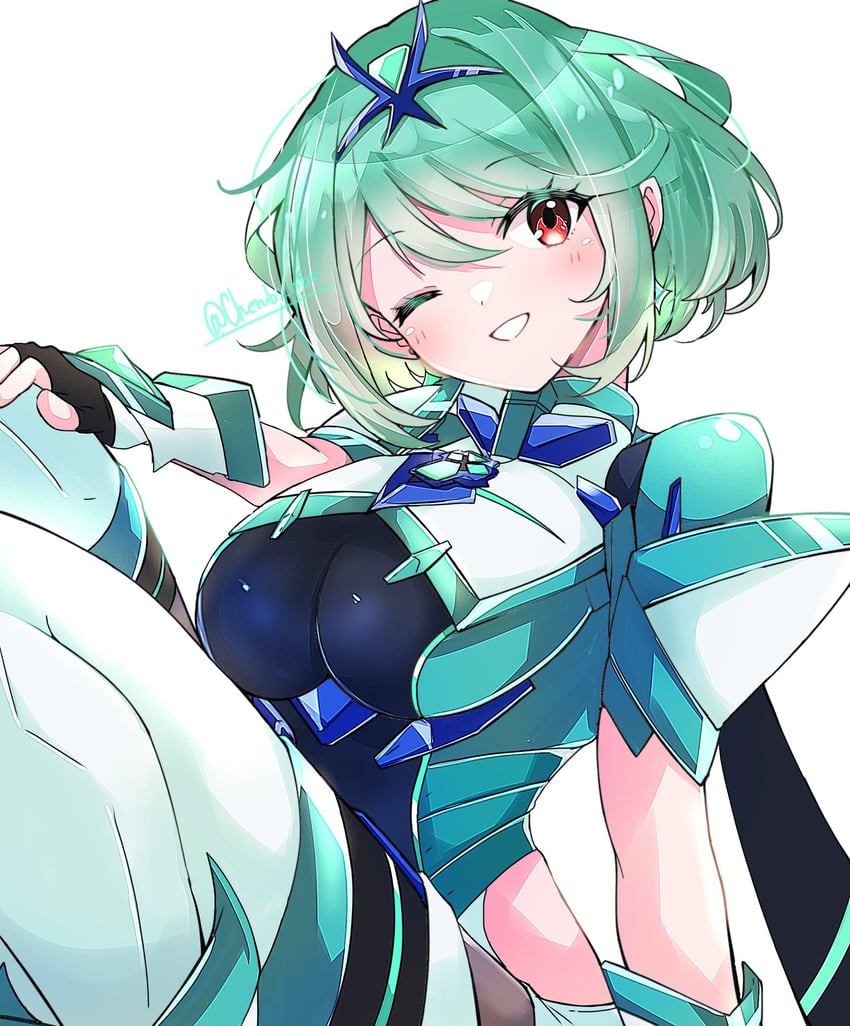 pyra and pneuma (xenoblade chronicles and 1 more) drawn by cherubi_nbo