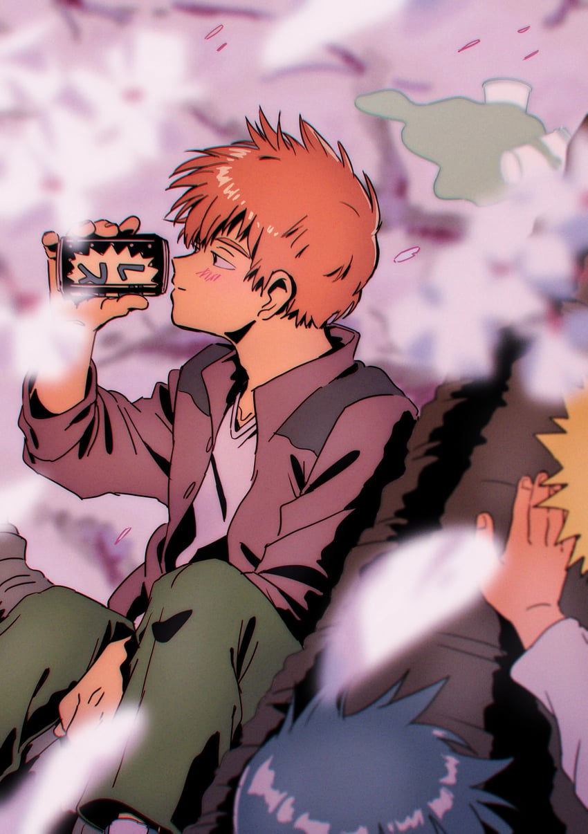 reigen arataka, kageyama ritsu, and hanazawa teruki (mob psycho 100) drawn by nanko19