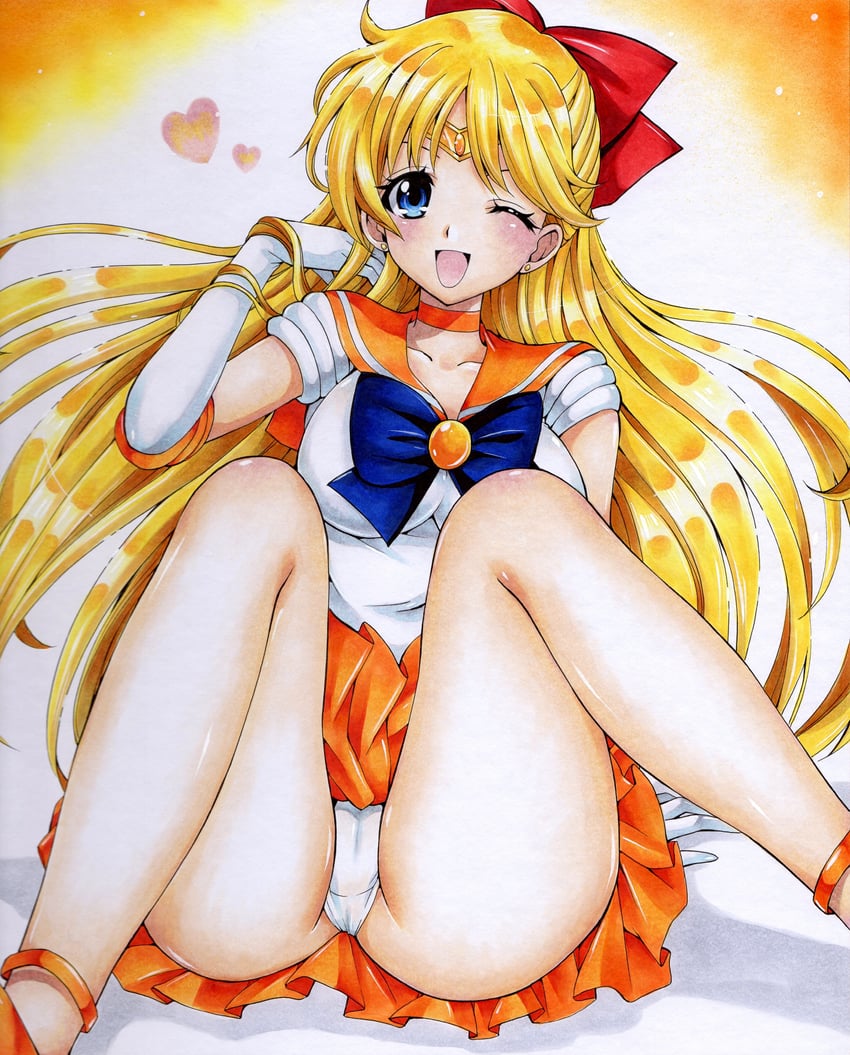 aino minako and sailor venus (bishoujo senshi sailor moon) drawn by hmdark-9