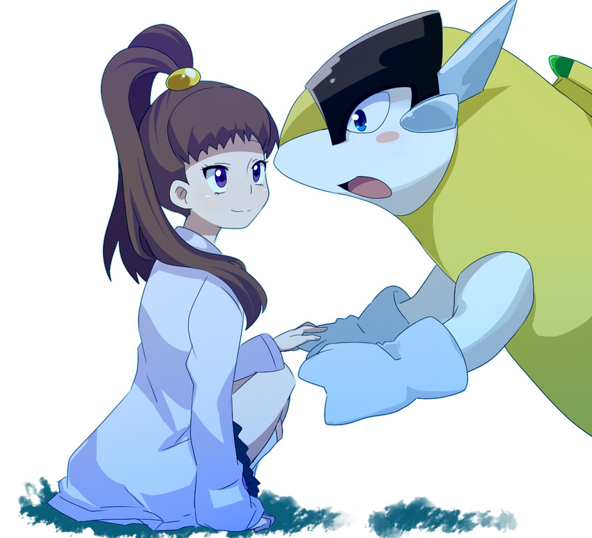amano nene and sparrowmon (digimon and 1 more) drawn by sendou