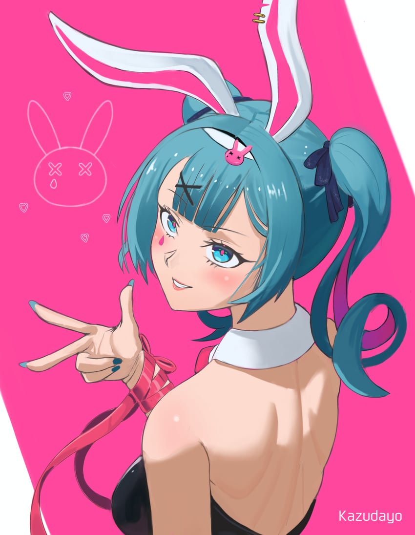 hatsune miku (vocaloid and 1 more) drawn by kazudayo