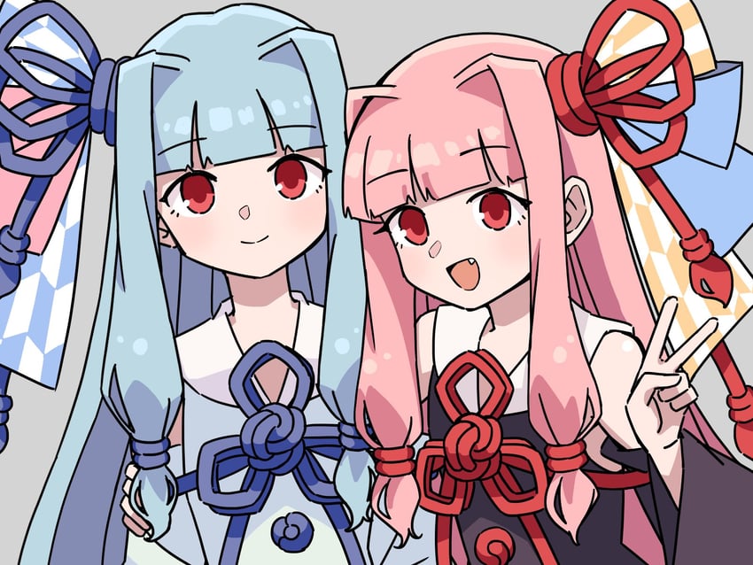 kotonoha akane and kotonoha aoi (voiceroid) drawn by niboshi_917