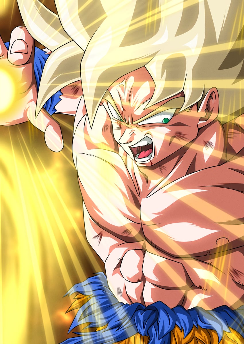 son goku (dragon ball and 1 more) drawn by kbaeedo