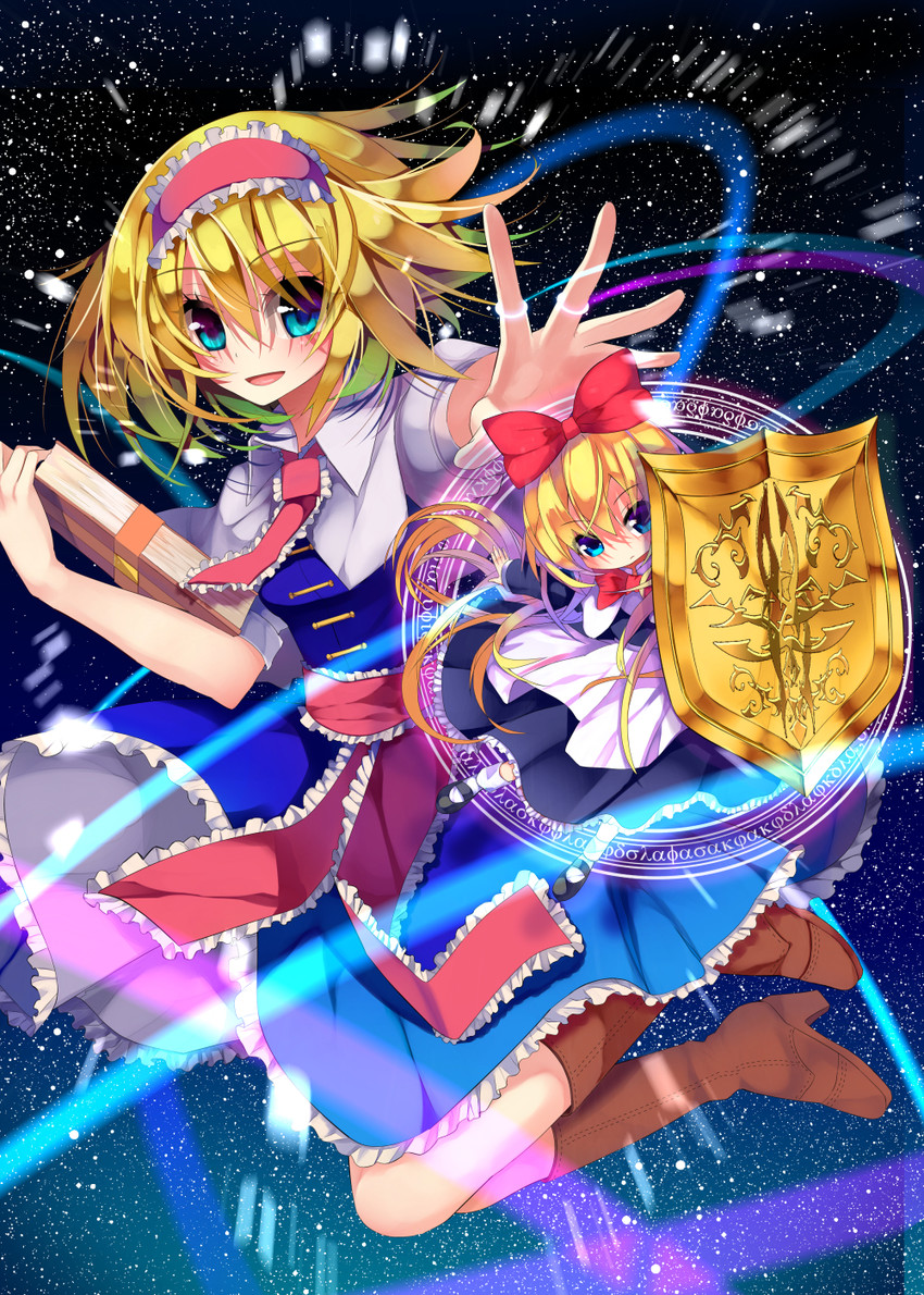 alice margatroid and shanghai doll (touhou) drawn by amakawa_sakko