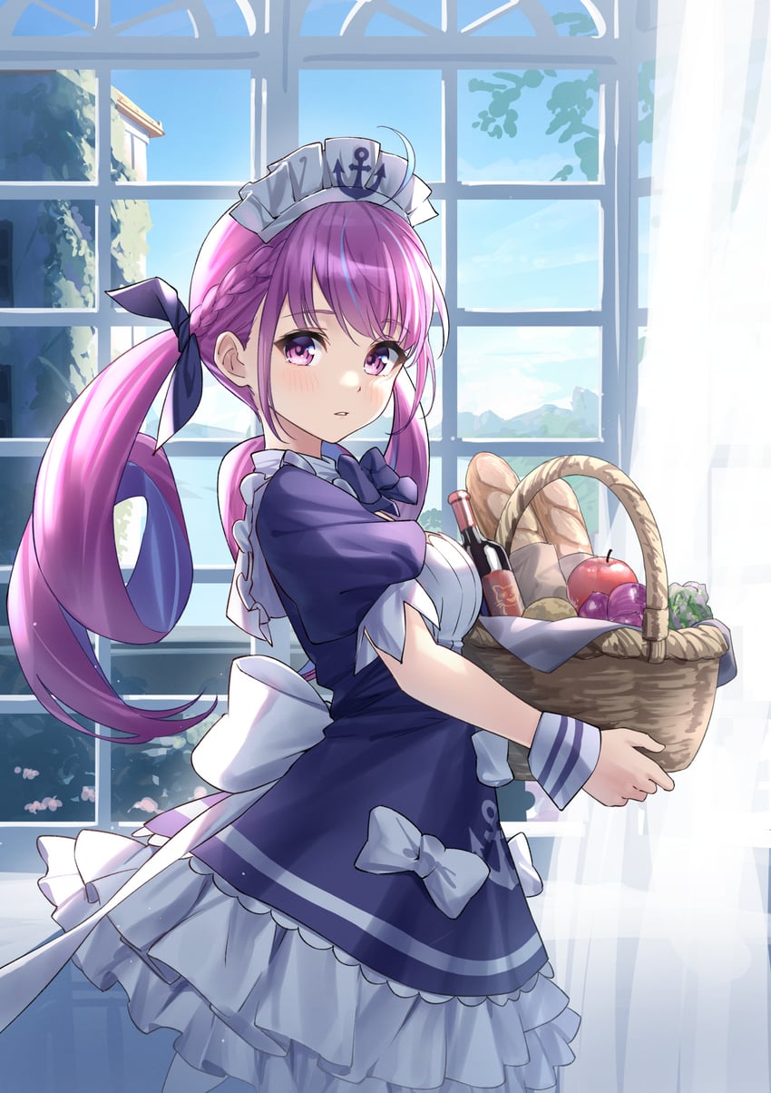 minato aqua (hololive and 1 more) drawn by tsurupy