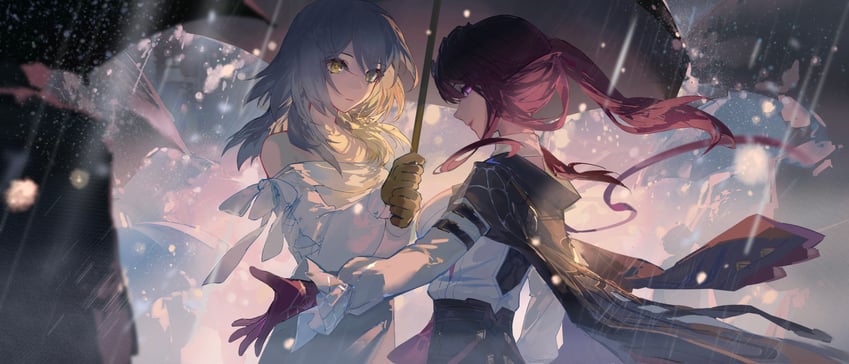 trailblazer, stelle, and kafka (honkai and 1 more) drawn by rafaelaaa