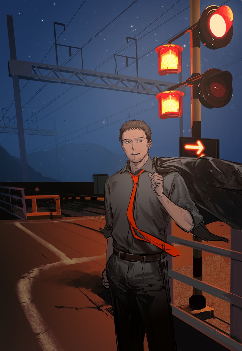doujima ryoutarou (persona and 1 more) drawn by morrisuit