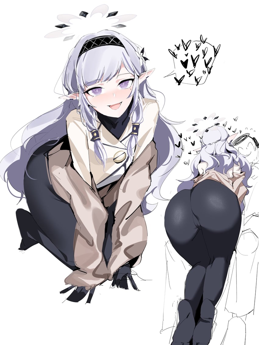 sensei, doodle sensei, and himari (blue archive) drawn by plentyofempty