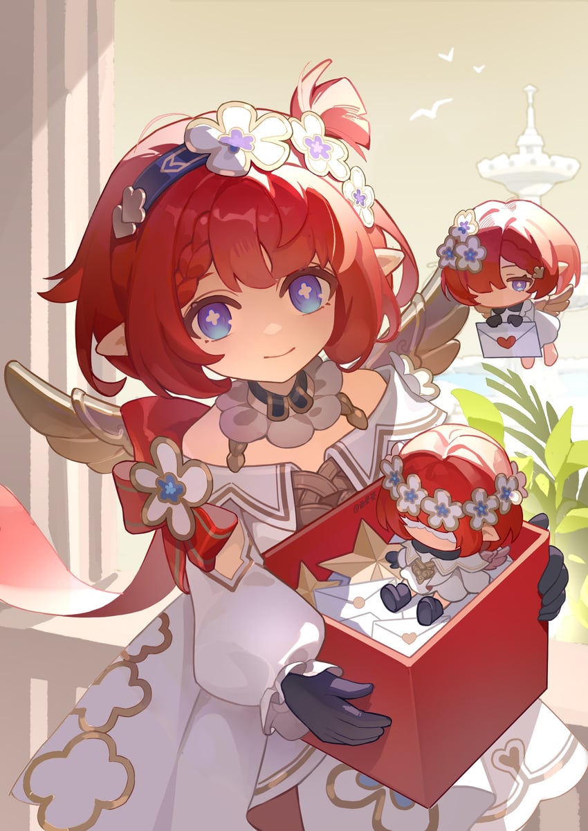 tribbie, trianne, and trinnon (honkai and 1 more) drawn by xiaoxin9