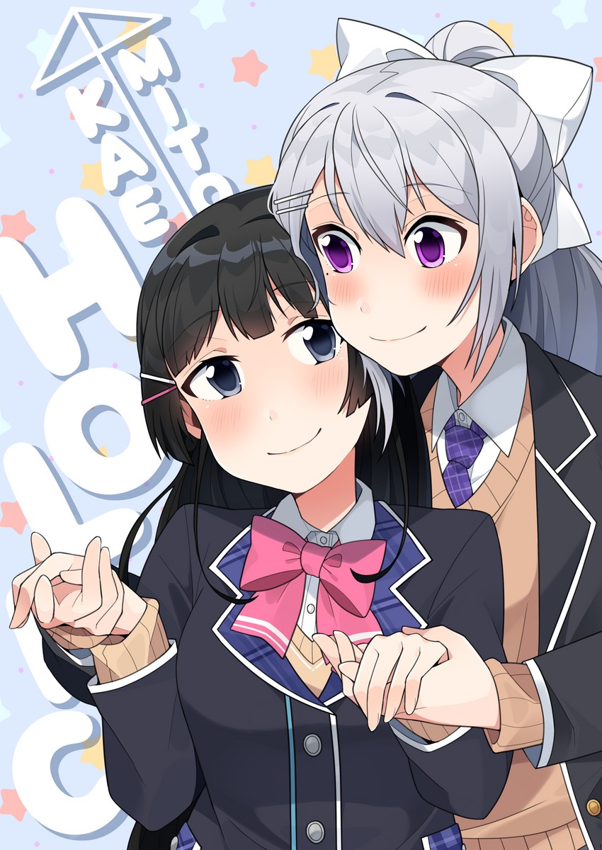 tsukino mito and higuchi kaede (nijisanji) drawn by michiyon