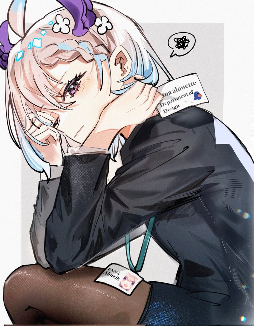 enna alouette (nijisanji and 1 more) drawn by jieli