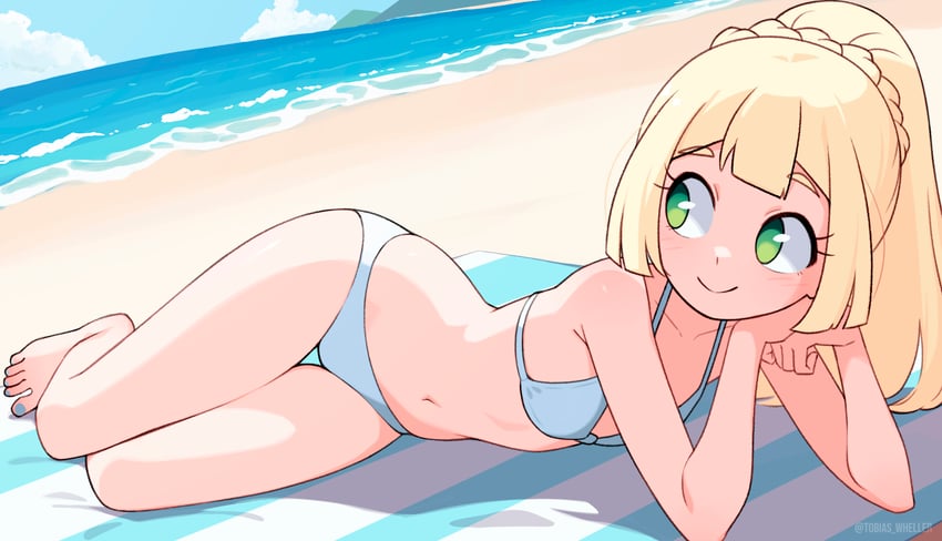 lillie (pokemon and 1 more) drawn by tobias_wheller