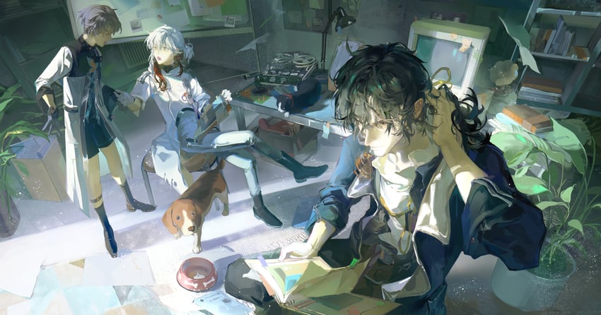 medicine pocket, x, and enigma (reverse:1999) drawn by xianwei_keliren