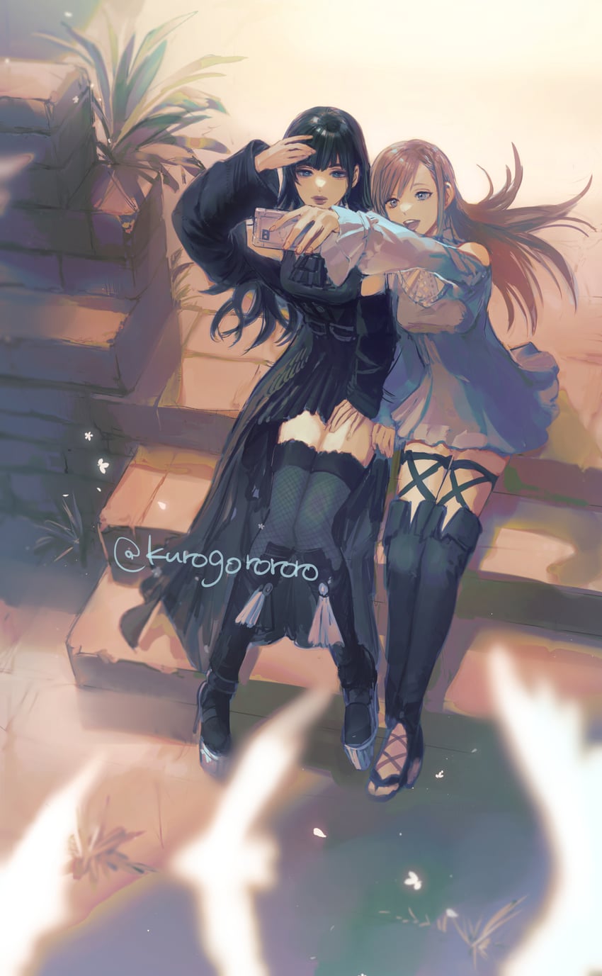 ryne waters and gaia (final fantasy and 1 more) drawn by kurogorororo