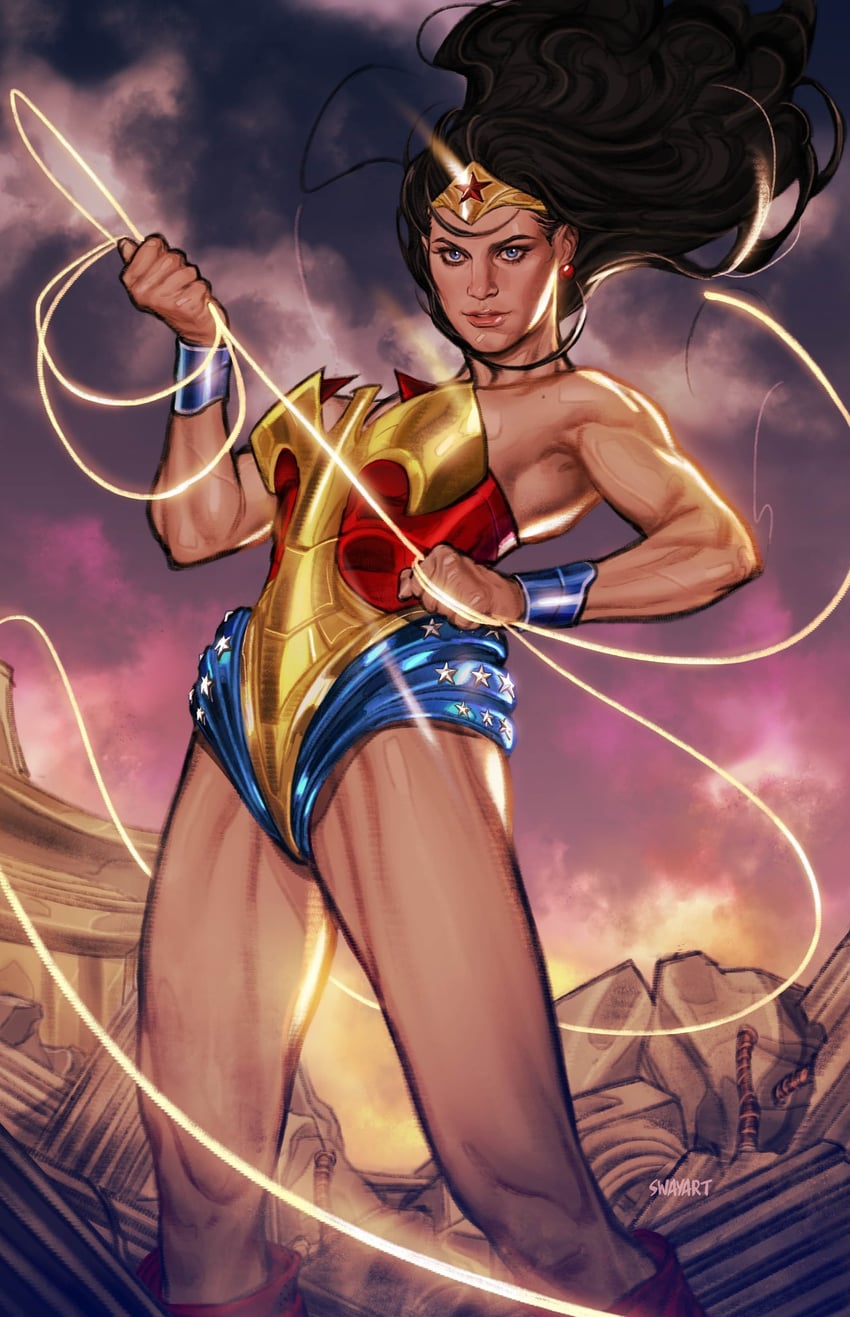 wonder woman (dc comics and 1 more) drawn by jswayart