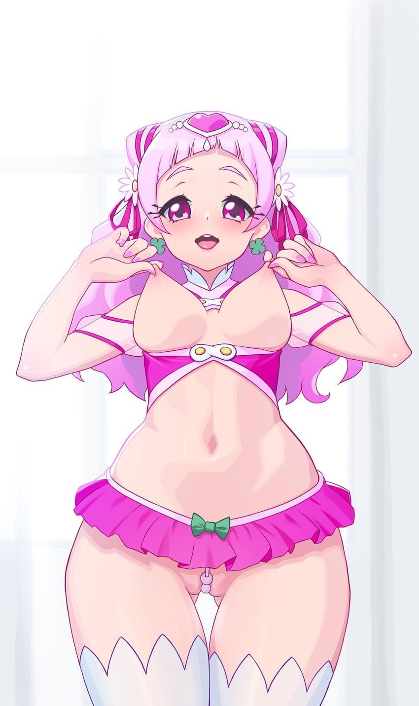 nono hana and cure yell (precure and 1 more) drawn by nypdesu