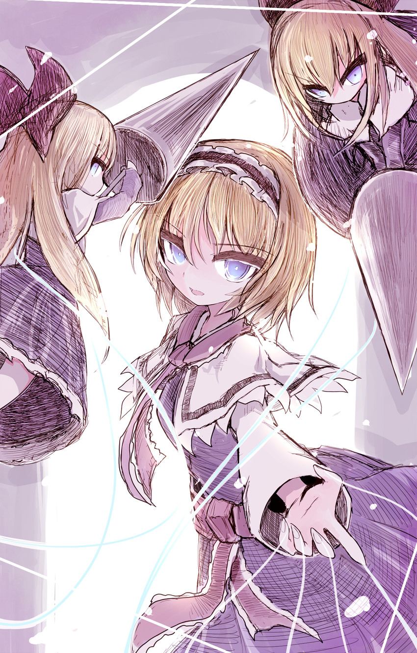 alice margatroid and shanghai doll (touhou) drawn by tsuzuku_(hayamisyoto)