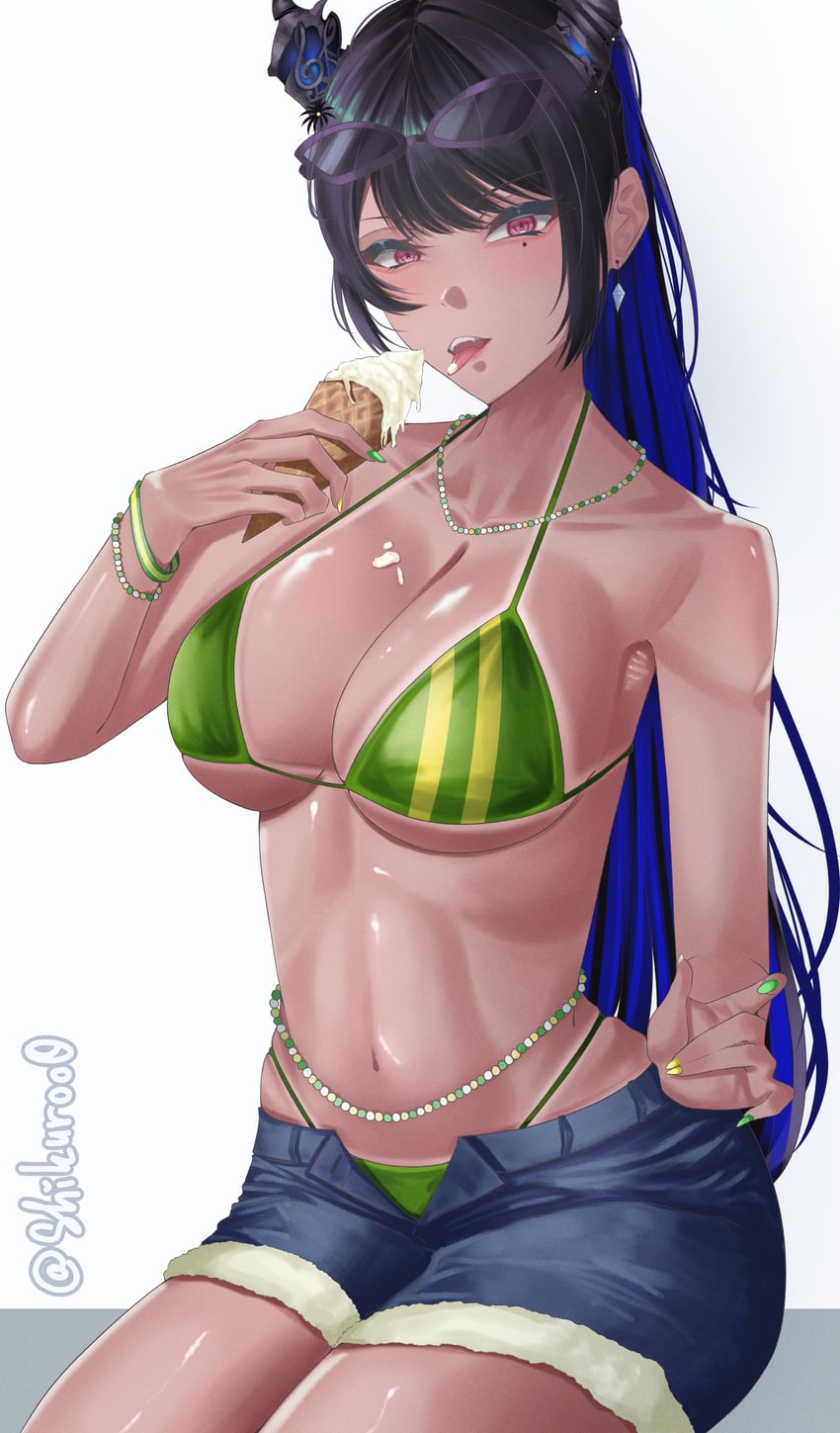 hatsune miku, nerissa ravencroft, and brazilian miku (hololive and 2 more) drawn by shikuroo0