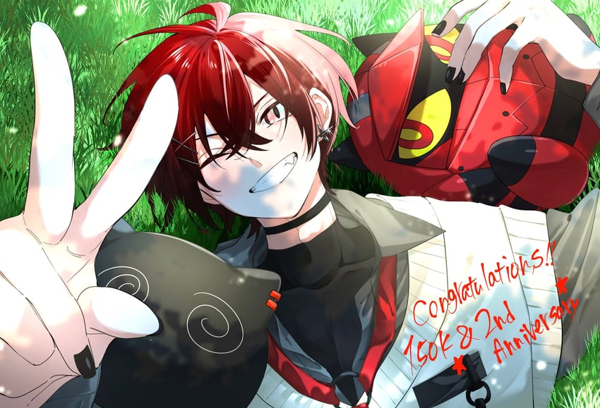 machina x flayon, machiroon, and r-trus (holostars and 1 more) drawn by peke_(pekepeke_999)