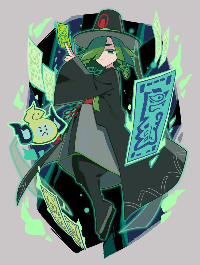 gim cookie and goblin wisp (cookie run and 1 more) drawn by 48okku