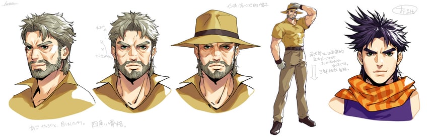 joseph joestar (jojo no kimyou na bouken and 2 more) drawn by kotatsu_(g-rough)