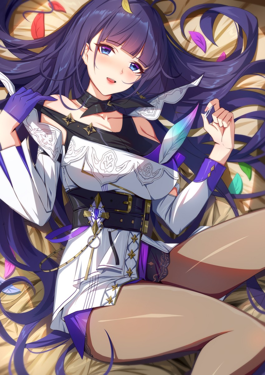raiden mei (honkai and 1 more) drawn by wu_ganlan_cai