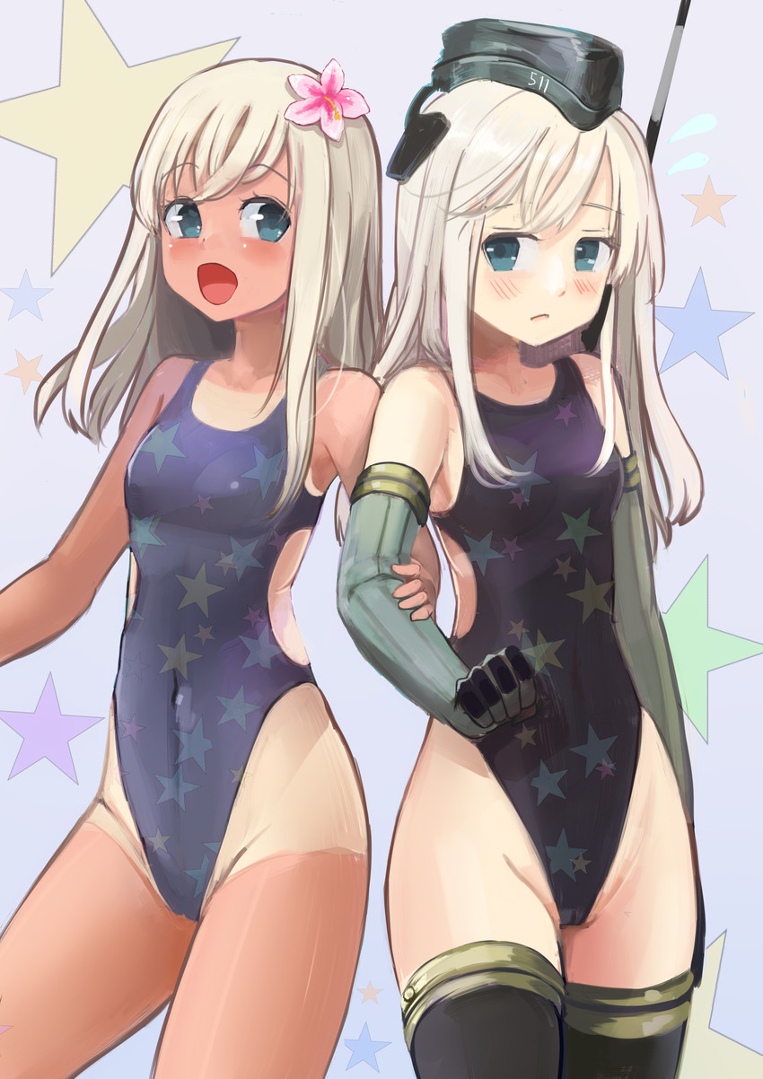 ro-500 and u-511 (kantai collection) drawn by tada_no_ichigo