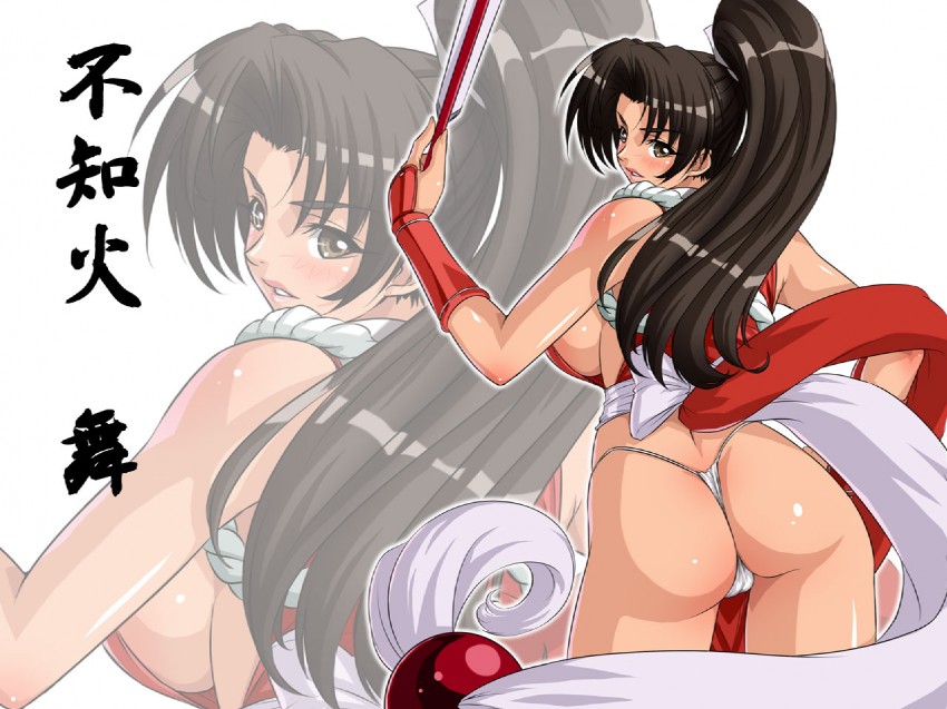 shiranui mai (the king of fighters and 2 more) drawn by kagami_hirotaka