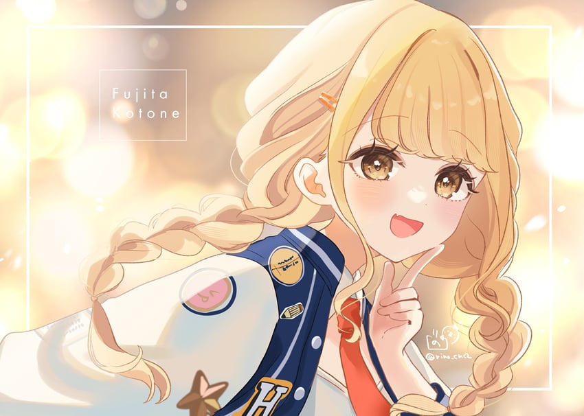 fujita kotone (idolmaster and 1 more) drawn by rino_cnc