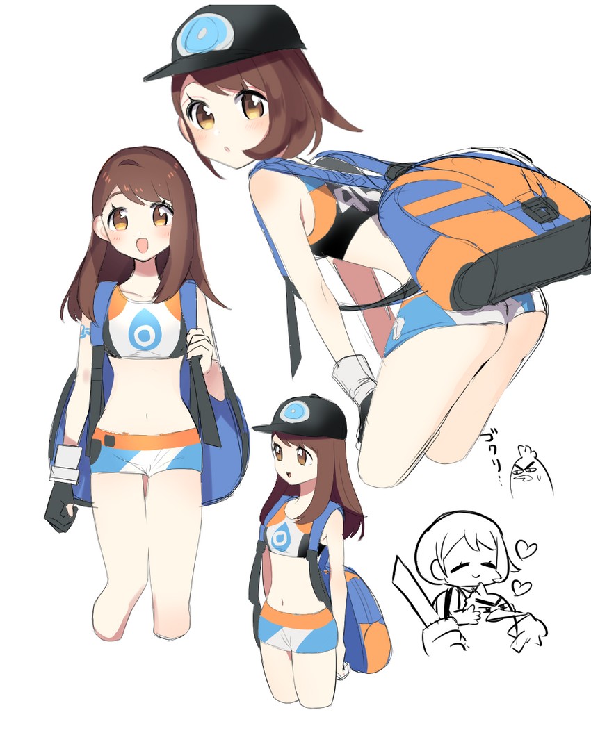 gloria, sirfetch'd, and gym trainer (pokemon and 1 more) drawn by mosu2
