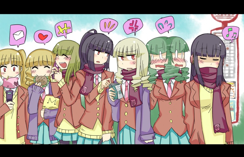 mammon, lucifer, asmodeus, beelzebub, belphegor, and 2 more (umineko no naku koro ni) drawn by etori