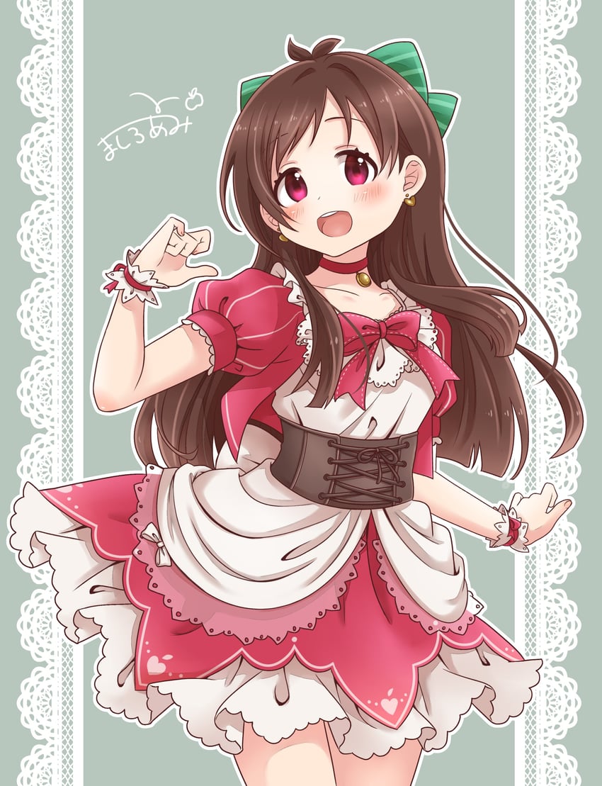 tsujino akari (idolmaster and 2 more) drawn by maka073