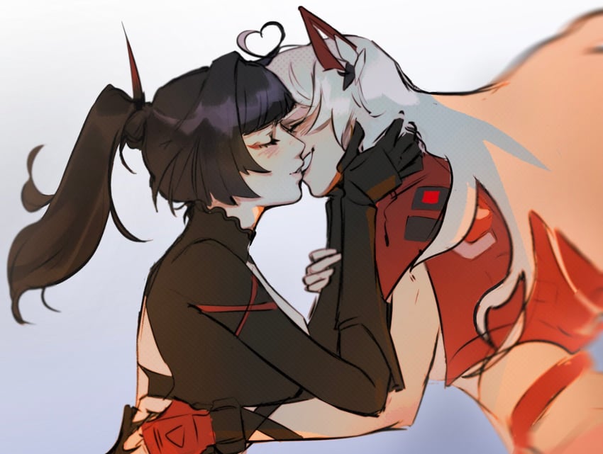 kiana kaslana and raiden mei (honkai and 1 more) drawn by fioresacros